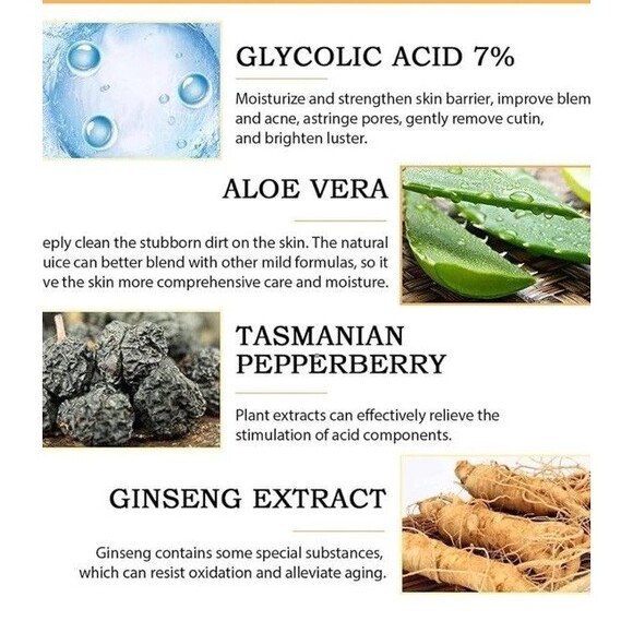 Glycolic Acid 7% Toning Resurfacing Solution PH 3.6 100ml 3.38 Oz New Sealed - Picture 4 of 6